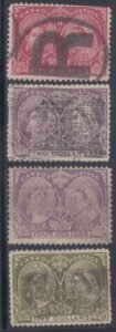 Canada #61-62, 64-65, Used cv $3,500