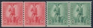 US WS12-13 War Savings Stamp VF+ Mint Line Pair Set