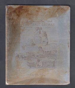 US Artmaster Scott 1061 1954 Kansas Territory, Pioneer Wagon Train  - Plate