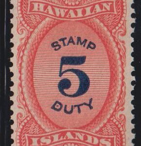 US Possessions - Hawaii #R15 MintNH VF - XF