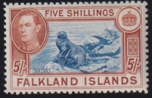 British Area A- M - Falkland Islands #94a MintLH VF