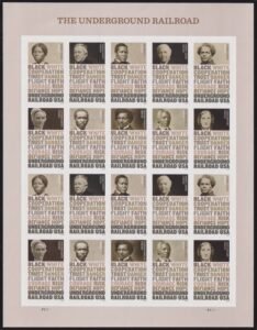 US 5834-43 Modern Imperf Underground Railroad Sheet