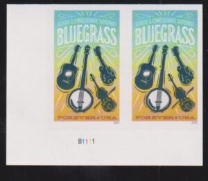 US 5844 Modern Imperf Bluegrass Pair