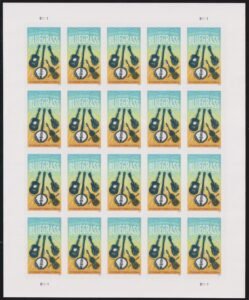 US 5844 Modern Imperf Bluegrass Sheet
