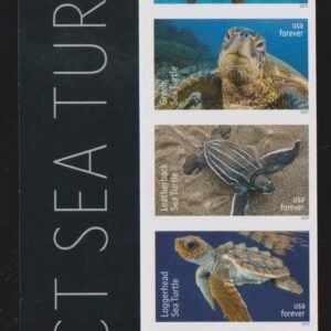US 5865-70 Modern Imperf Protect Sea Turtles Strip of 6