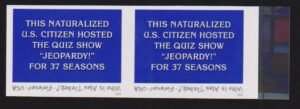US 5907 Modern Imperf Alex Trebek Pair