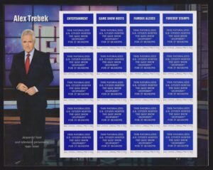 US 5907 Modern Imperf Alex Trebek Sheet