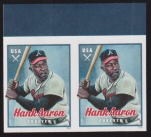 US 5908 Modern Imperf Hank Aaron Pair
