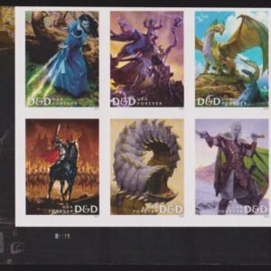 US 5909-18 Modern Imperf Dungeons and Dragons Strip