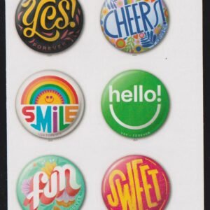 US 5919-28 Modern Imperf Pinback Buttons Strip