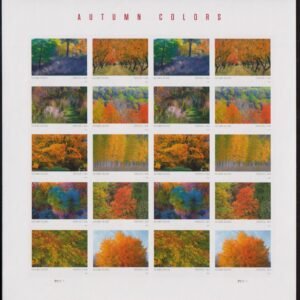 US 5529-38 Modern Imperf Autumn Colors Sheet