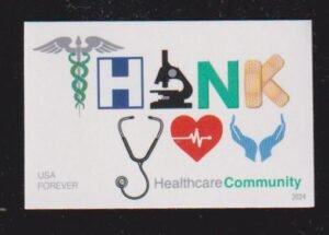 US 5947 Modern Imperf Thank You Healthcare Single