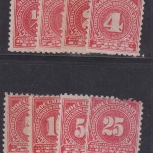 US Revenues #R195//204 MintHinged AVE - F