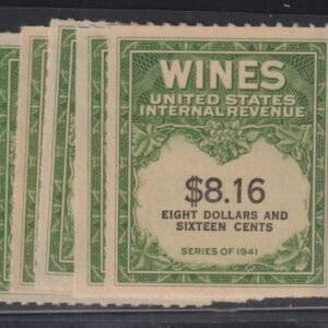 US Revenues #RE195//203 Mint F - VF