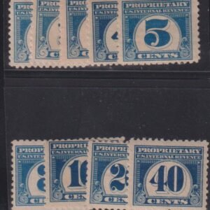 US Revenues #RB65-73 MintLH F - VF