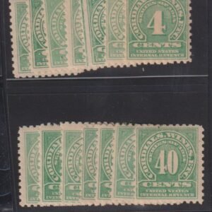 US Revenues #RE1-14 MintLH F - VF