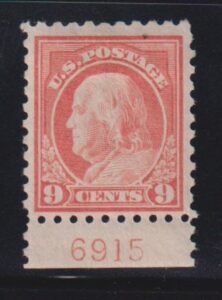 US Washington - Franklin #471 MintHinged F - VF