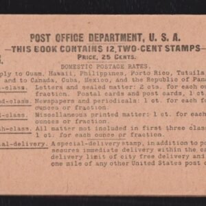 US Booklets #BK20 NH XF