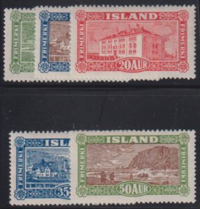 Iceland #144-8 MintHinged VF