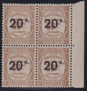 France #J52 Mint NH F - VF