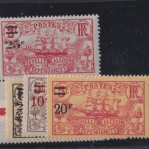 French Colonies and French Area - New Caledonia #125,6,134,5 Mint NH F - VF