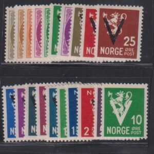 Countries - N- Z - Norway #220-39 MintHinged F - VF