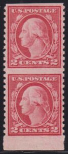 US Errors #540a Hinged VF Imperf Pair