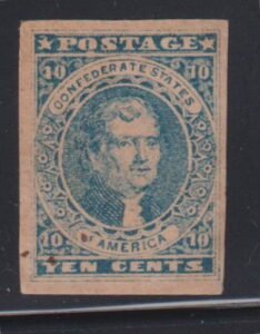 US Confederates #2b LH XF