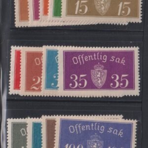 Countries - N- Z - Norway #O9-21 MintNH F - VF