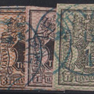 German Colonies - Hannover #11-14 Used VF