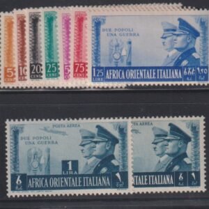 Italy and Italian Area - E Africa #34-40,C18-19 MintLH VF