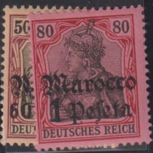 German Colonies - Morocco #27,28 MintLH F - VF