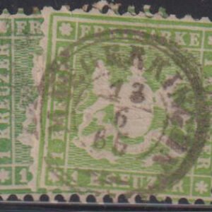 German Colonies - Wurttemberg #25A,B Used AVE - F