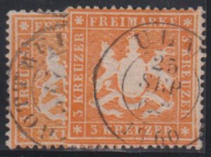 German Colonies - Wurttemberg #Mi17xb,c Used AVE - F