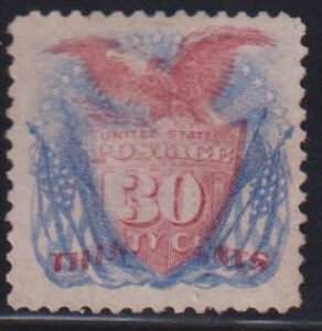 US 1869 Pictorials #121 MintHinged F - VF