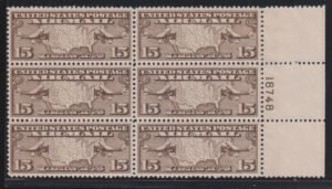 US Airmails #C8 NH VF - XF