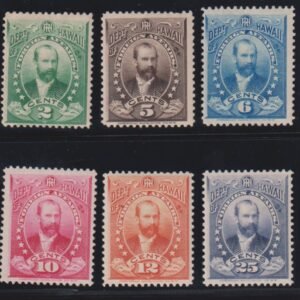 US Possessions - Hawaii #O1-6 Hinged F - VF