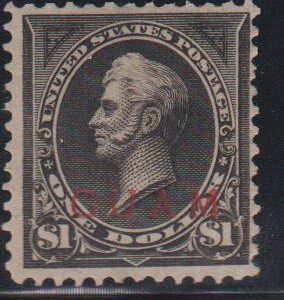 US Possessions - Guam #13 Hinged F - VF