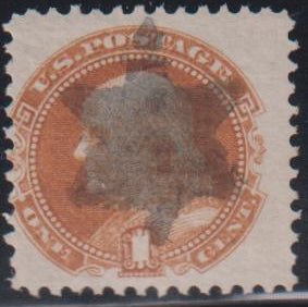 US 1869 Pictorials #112 F Perfect 6 Point Star