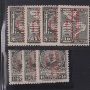 Countries A - M - Mexico #CO3-9 MintHinged F - VF