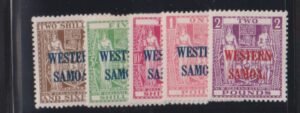 Countries - N- Z - Samoa #175-79 MintHinged