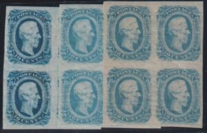 US Confederates #12,12b,12d MintLH VF