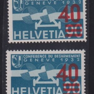 Switzerland #C25,25a MintLH/NH VF
