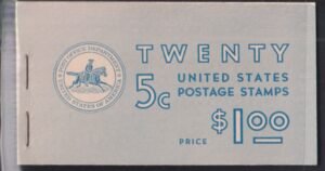US #BK110 Booklet/20, 50% Partial Plate