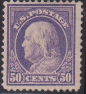 US Washington - Franklin #421 MintHinged F - VF+