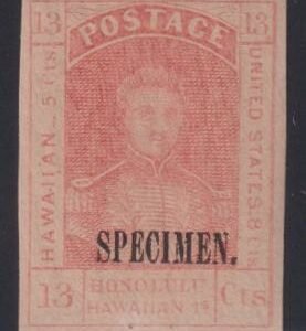 US Possessions - Hawaii #11S MintHinged VF - XF