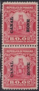 US Possessions - Canal Zone #61/61b MintLH/NH VF