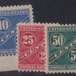 US Savings Stamps #PS7-9 MintNH F+