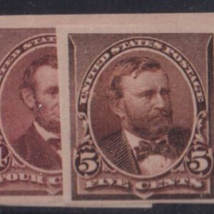 US Essays and Proofs #219DP5,222-3P5 MintHinged F - VF