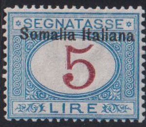 Italy and Italian Area - Somalia #J21 Mint F - VF